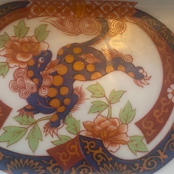 Vintage Japan Dragon hand painted trinket dish/soap dish - Picture 12 of 16